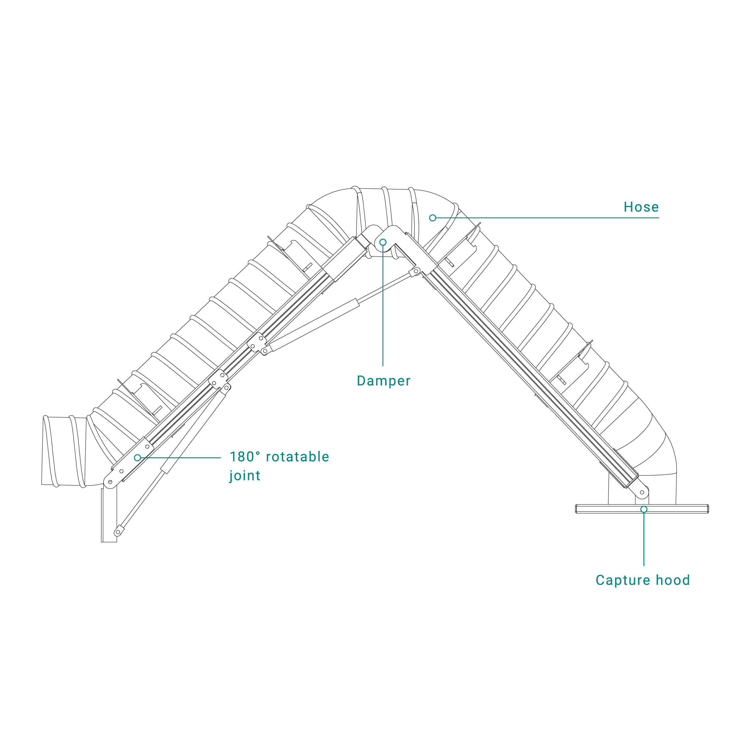 suction_unit_accessories_suction_arms_sketch-01 Structure of the deduster