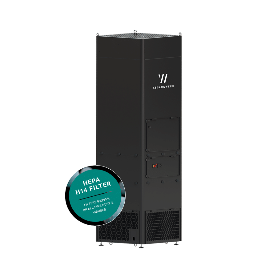 Torre de filtro para humos de soldadura