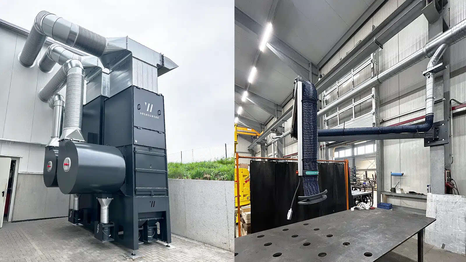 Maßgeschneiderte Doppel-Lösung: 2x Rauchfilter Serie R 4000 zur zuverlässigen Schweißrauchabsaugung